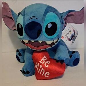 Disney Stitch Be Mine Valentine's Day Plush Greeter 19" Lilo and Stitch NWT